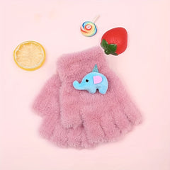 Winter Warm Cartoon Knitted Gloves