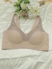 Striped Wireless Bra Comfy & Breathable Skin friendly Bra Women's Lingerie