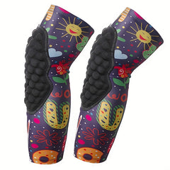 Universal Honeycomb Anti-collision Knee Pads for Outdoor Sports