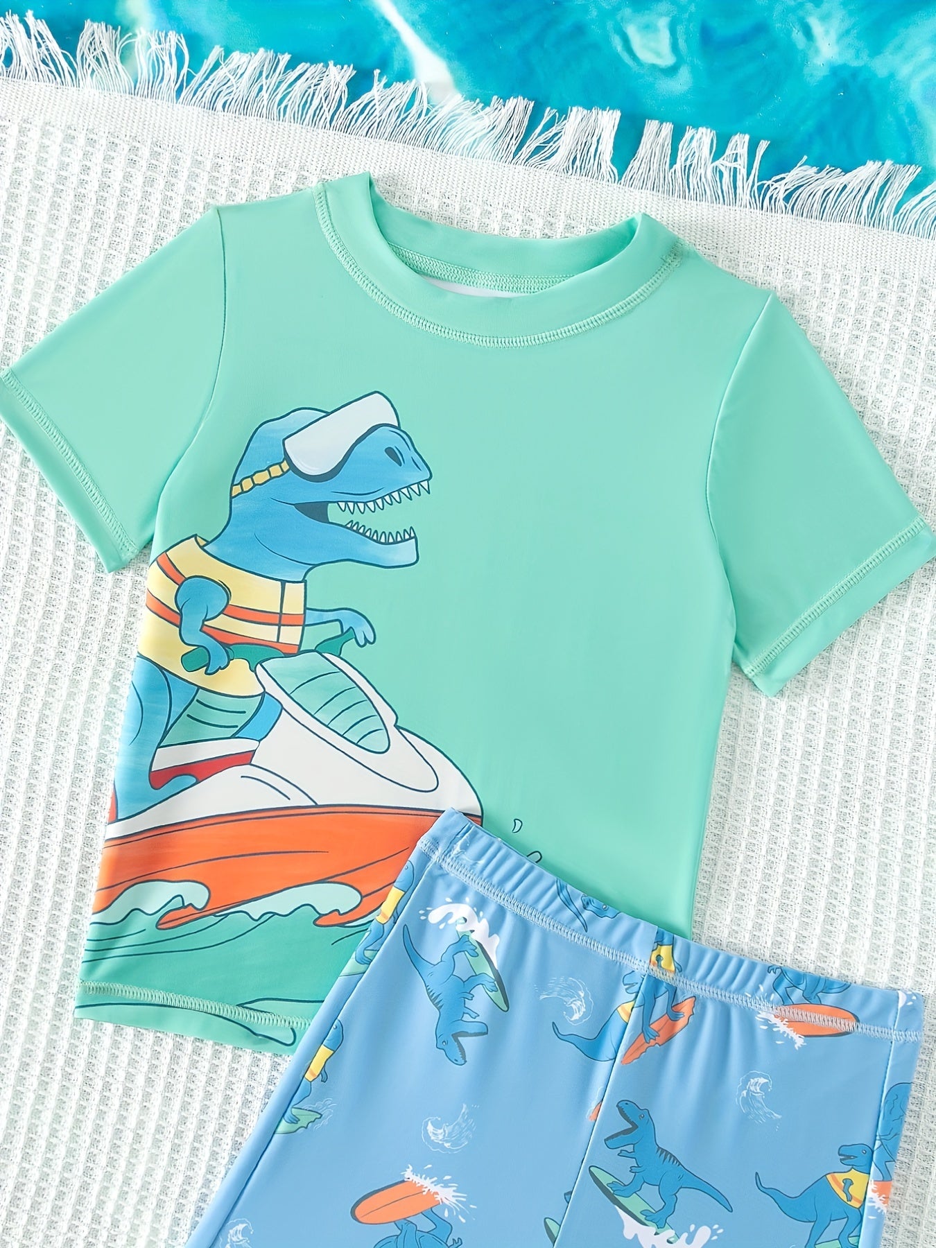 Children's Cartoon T-Shirt & Shorts Set