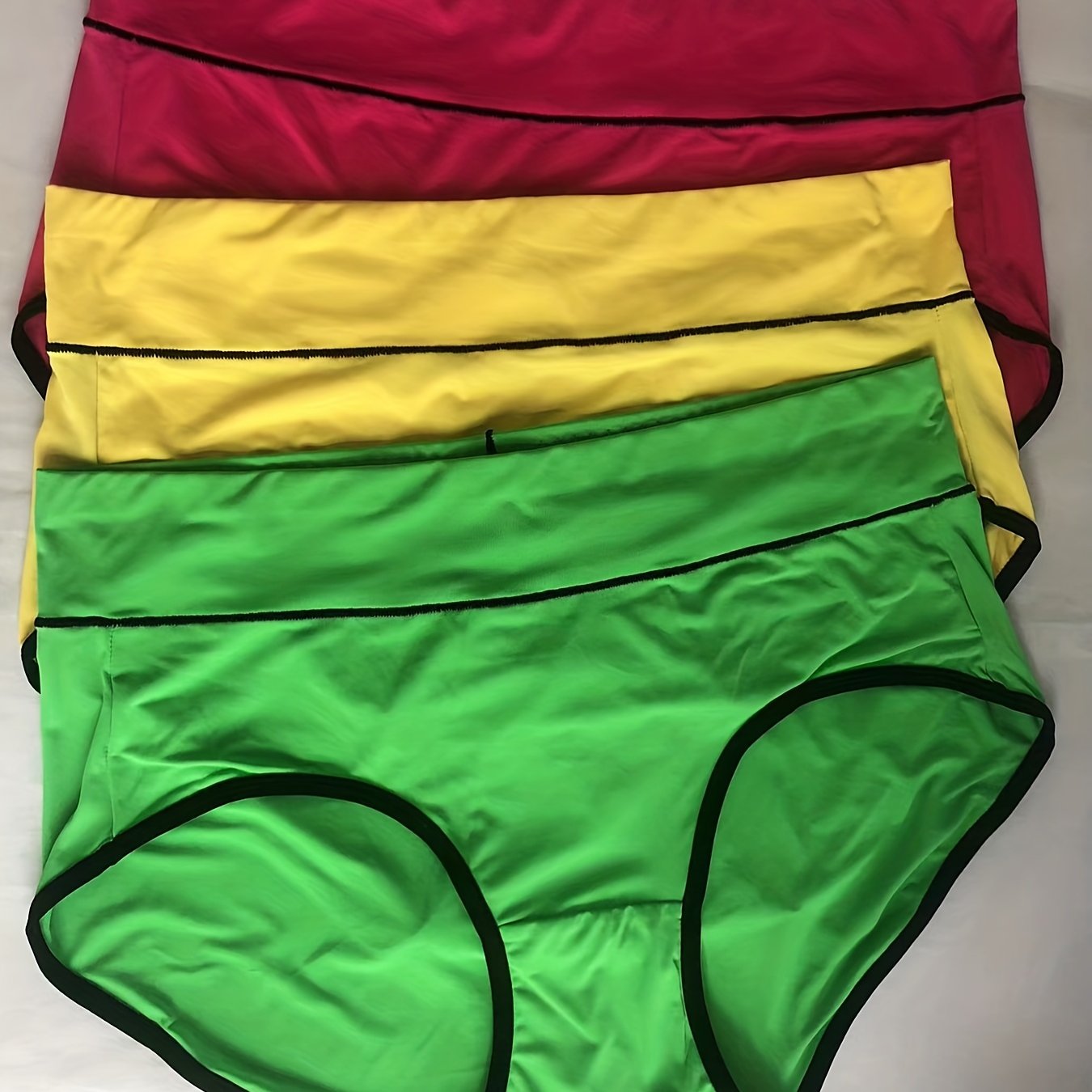 3 Pack Plus Size Panties Set High Waisted Full Coverage