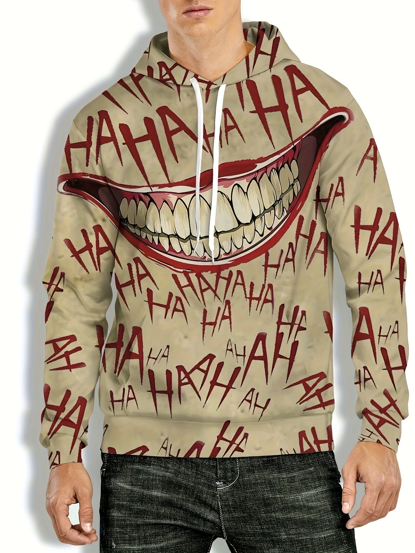 Men's 3D Printed Sports Casual Hoodie Long Sleeve Top