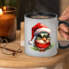 11oz Funny Bird Printed Coffee Mug Cup Christmas Theme Ceramic Mug
