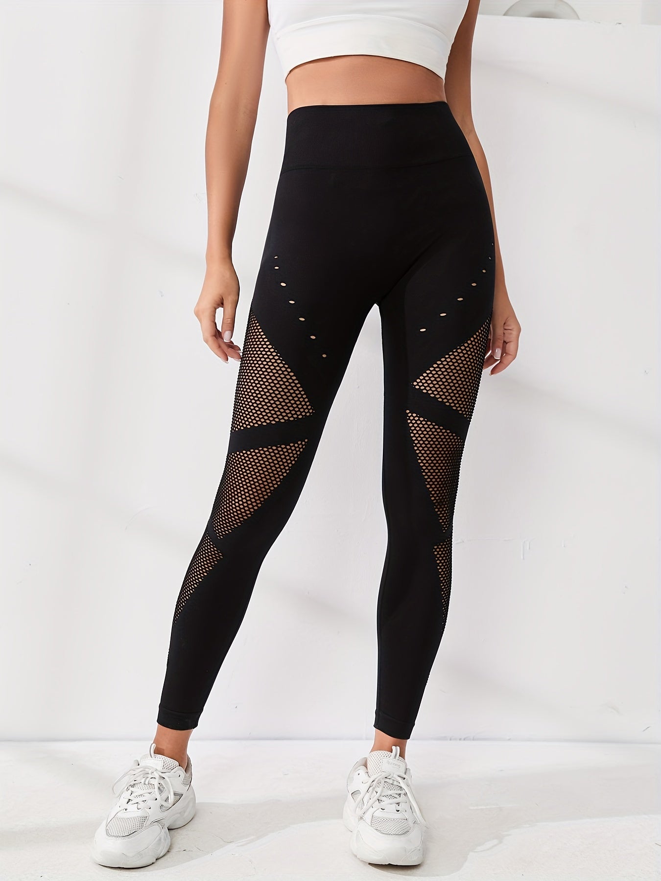 Hollow Out Leggings Sports Yoga Trousers Women's Activewear