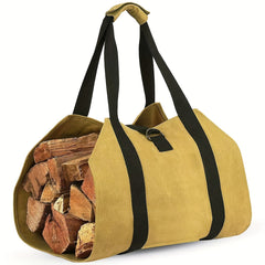 Portable Wood Storage Bag Large Capacity for Outdoor Camping Hiking & BBQ