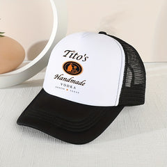 Kids Sunshade Baseball Cap Voltaire Print Mesh Outdoor Hat