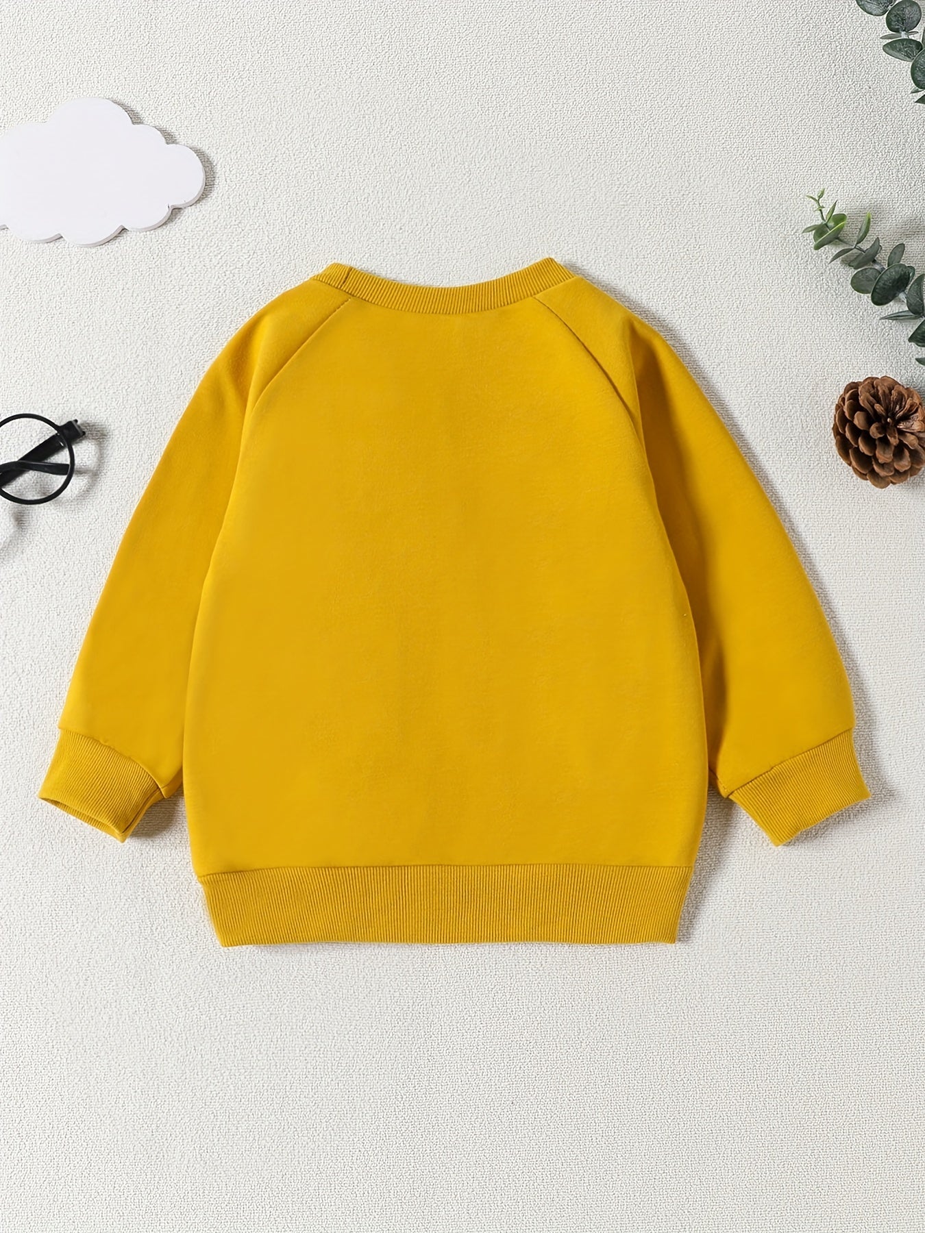 Baby Girls Letter Print Sweatshirt Halloween Pullover