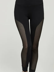 High Waist Yoga Leggings with Mesh Stitching Activewear for Women