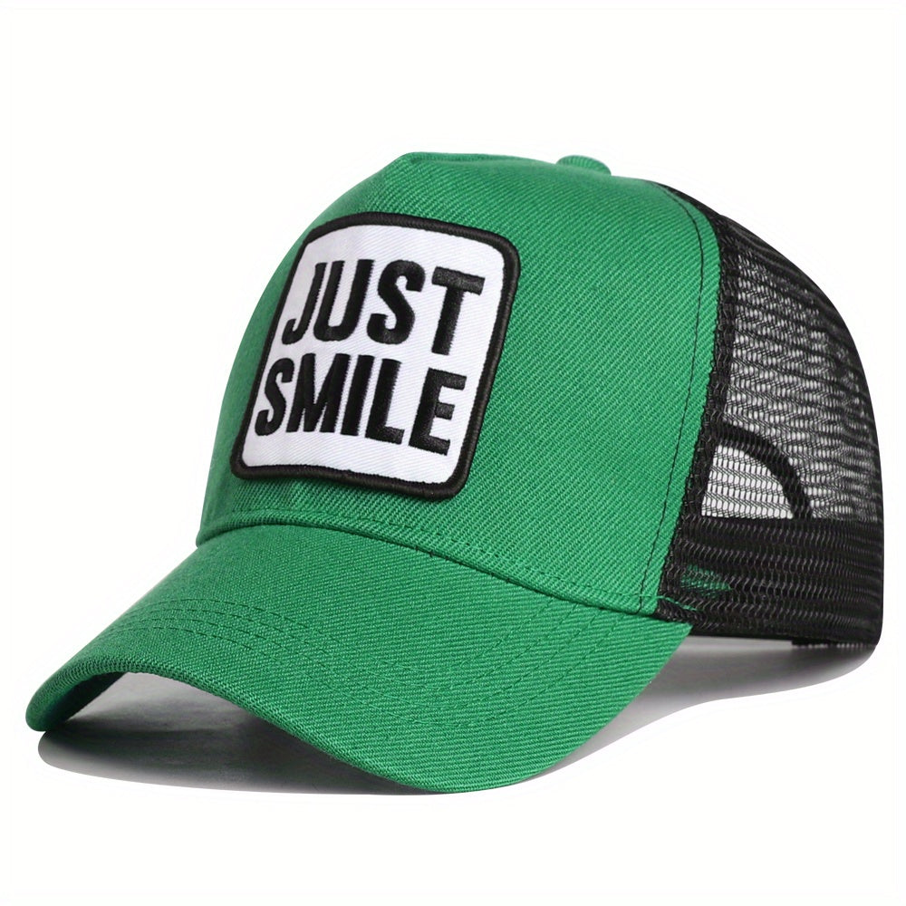 Green Baseball Cap Men's Grid Trucker Hat For Men Women Summer