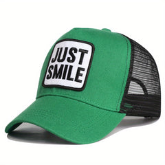 Green Baseball Cap Men's Grid Trucker Hat For Men Women Summer