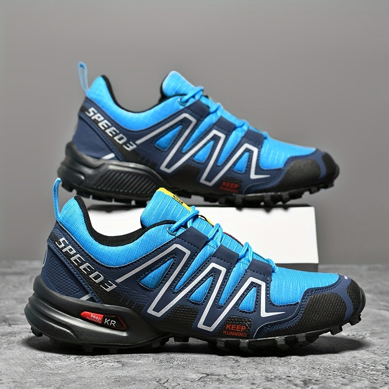 Men's Block Hiking Sneakers Wear Resistant Non Slip Outdoor Shoes