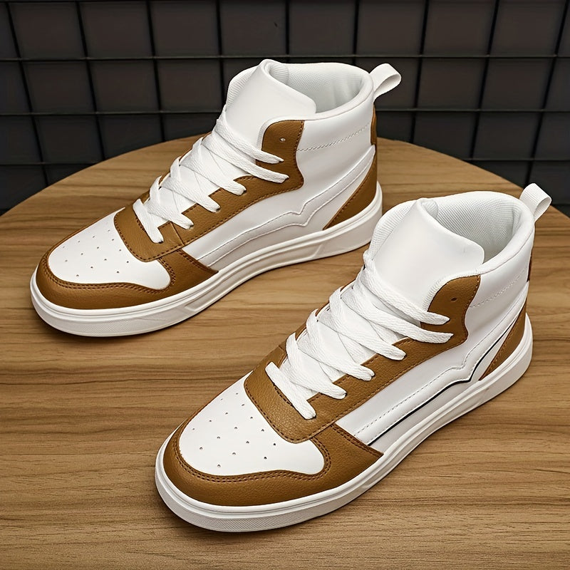 Men's High Top Skate Shoes Wear resistant Non Slip Casual Shoes