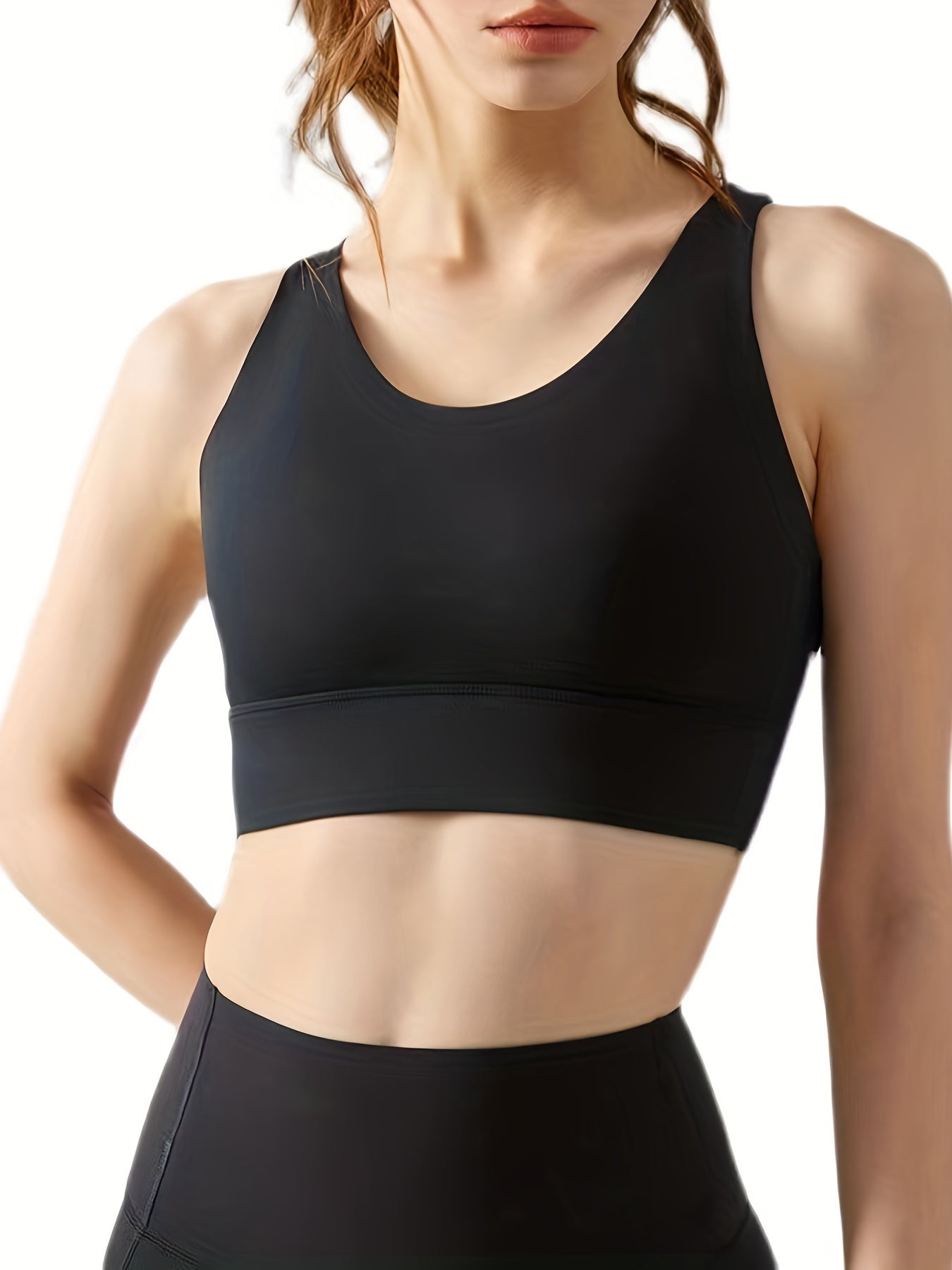 Criss Cross Back Sports Bra High Impact Shockproof