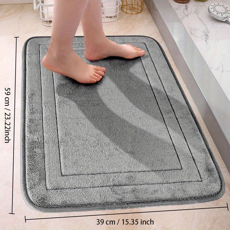 Non Slip Memory Foam Bath Rug Quick Dry Soft Comfortable Bathing