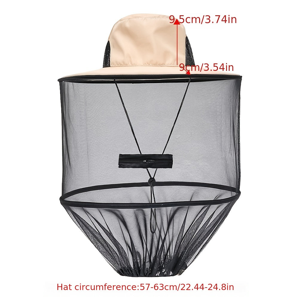 Breathable Mesh Net Hat for Mosquitoes Bees Flies Protection