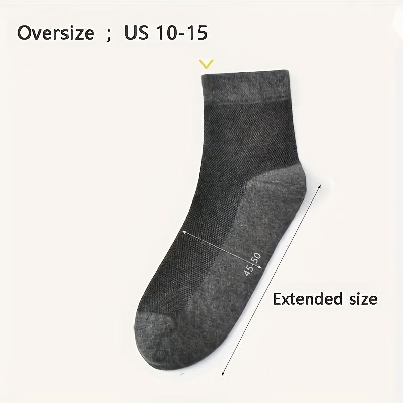 Solid Summer Thin Quarter Socks Breathable Sweat-absorbing Sports Socks