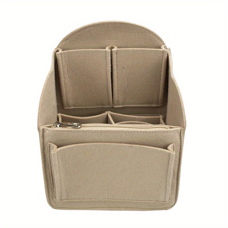 Large Capacity Cosmetic Bag Travel Organizer Felt Makeup Organizer