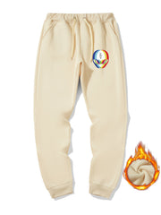 Alien Print Men's Warm Jogger Sweatpants