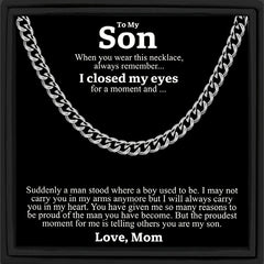 Boys Stainless Steel Chain Necklace Gift for Son