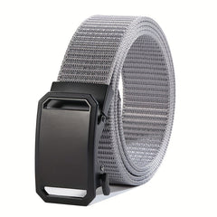 Men's Nylon Belt Alloy Outdoor Automatic Plate Buckle Belt
