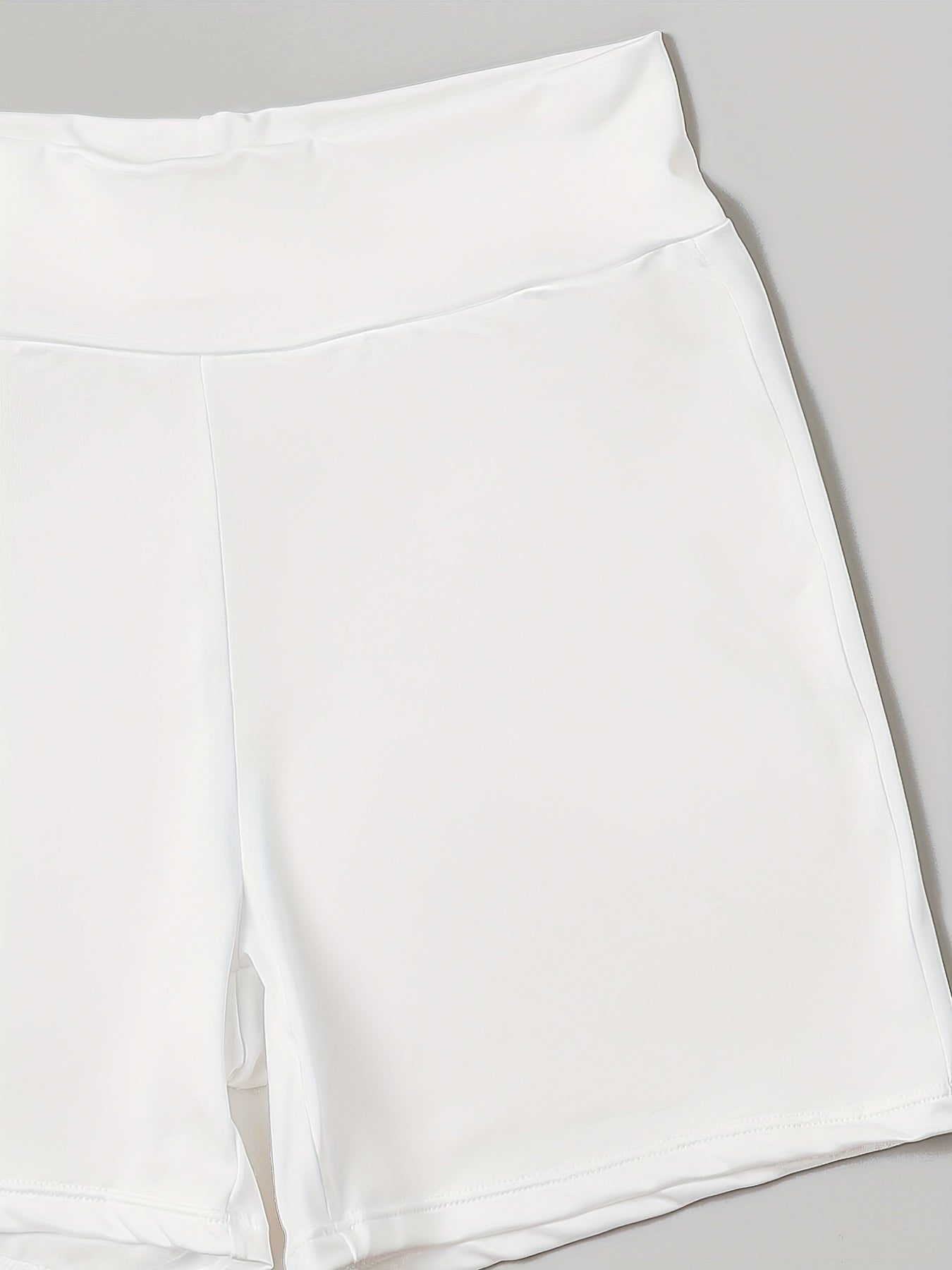 Solid Pajama Set Crew Neck Cami Top & Shorts Women's Sleepwear