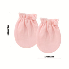 6 Pairs Newborn Baby Mittens Infant Toddler Gloves No Scratch Mittens