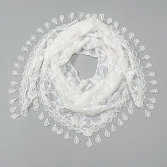 Triangular Lace Veil Prayer Church Veil Women Headcovering Lace Scarf