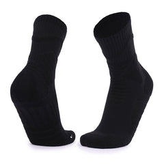 Men's Breathable Cotton Short Crew Padded Socks for Basketball
