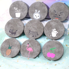 Animal Pattern Compact Mirror Double Sided Foldable Travel Size Vanity Mirror