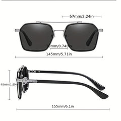 1pc Men's Double Beam UV Protection Outdoor Sunglasses