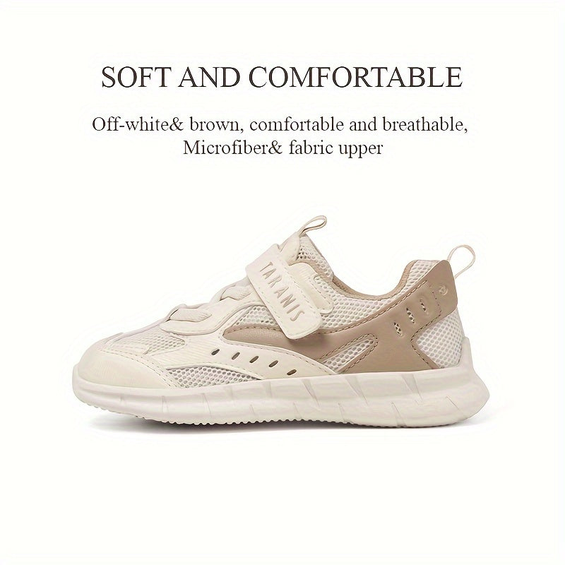 TARANIS Girls Low Top Mesh Sneakers Hook And Loop Fastener