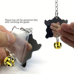 Bird Mirror with Bell Parrot Toy