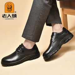 LAORENTOU Men's Leather Oxford Dress Shoes Wedding Business Party Banquet Office