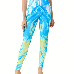 High Waist Yoga Pants Slim Fit Quick Drying Butt Lifting Yoga Leggings
