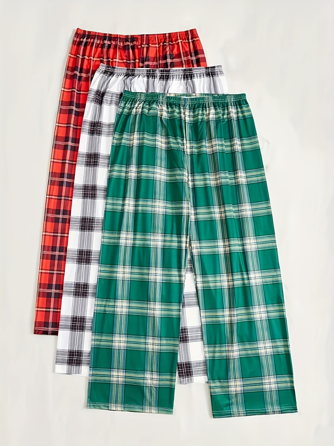 Cozy Plaid Print Sleep Bottoms for Women