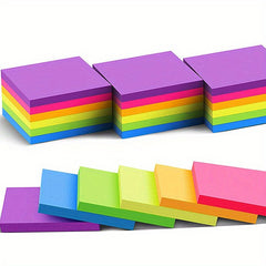 6 Packs Sticky Notes 7.62x7.62 Cm Bright Self Adhesive Pads 50 Sheets Pad