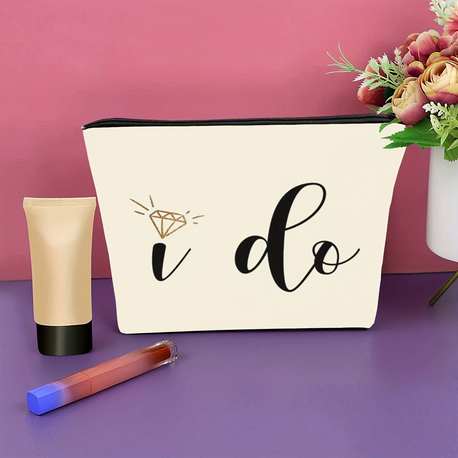 Bride Makeup Bag I Do Bride To Be Gift