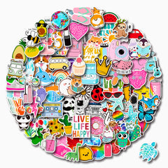 110pcs Water Bottle Stickers Hydroflask Skateboard Laptop Stickers Teens Girls