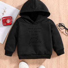 Baby Letter Print Hoodie Spring Autumn Sweatshirt