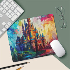 Colorful Castle Mouse Pad Anti Slip Rubber for Computer Desk Laptop