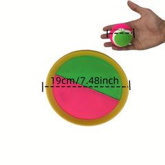 Toss And Catch Game Set Paddles Balls Outdoor Interactive Game Christmas Gift