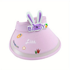 Kids Sun Protection Hat Summer UV Baby Sunshade Breathable Girls Cartoon Sun Hat
