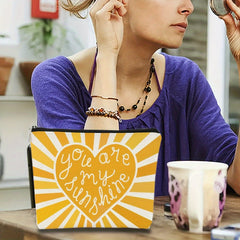 Sunshine Makeup Bag, Inspirational Gift for Daughters & Teachers