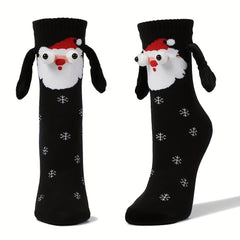 Christmas Cartoon Eyes Decor Socks Women's Stockings