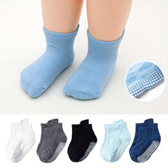 6 Pairs Kids Non Slip Floor Socks for Toddlers and Infants