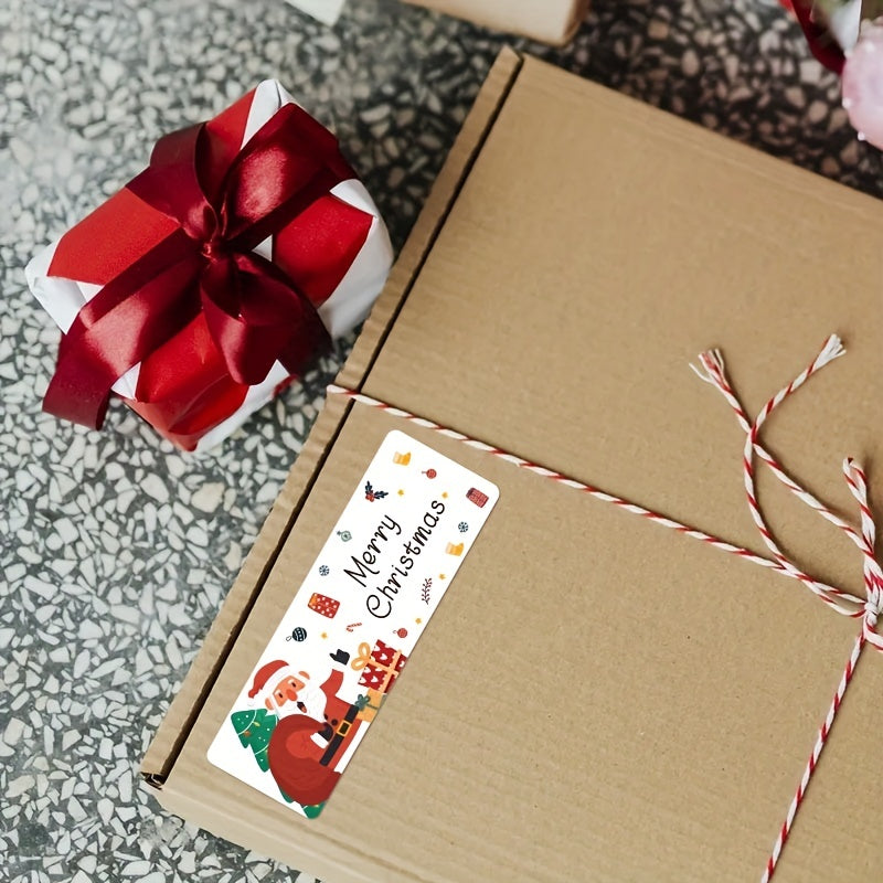 120pcs Xmas Stickers Santa Claus Packaging Seals