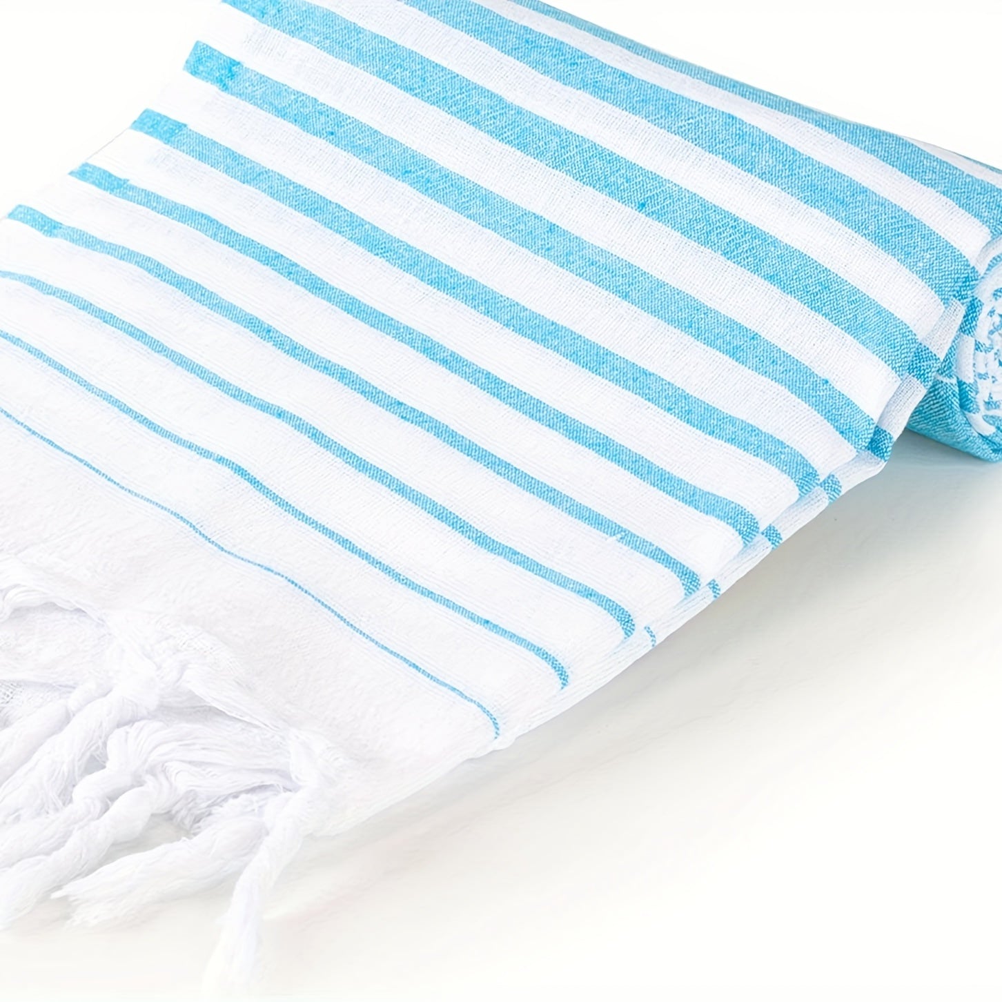 Quick Drying Stripe Beach Towel Soft Absorbent Sand Proof Outdoor Travel