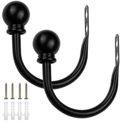 2pcs Metal Curtain Holdbacks U Shaped Hooks