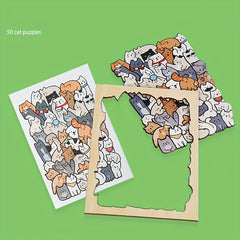 Animal Puzzle Toy Cat Dog Panda Game Cartoon Painting Decoration