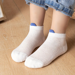 5 Pairs Girls Plain Ankle Socks for Kids Children Toddlers